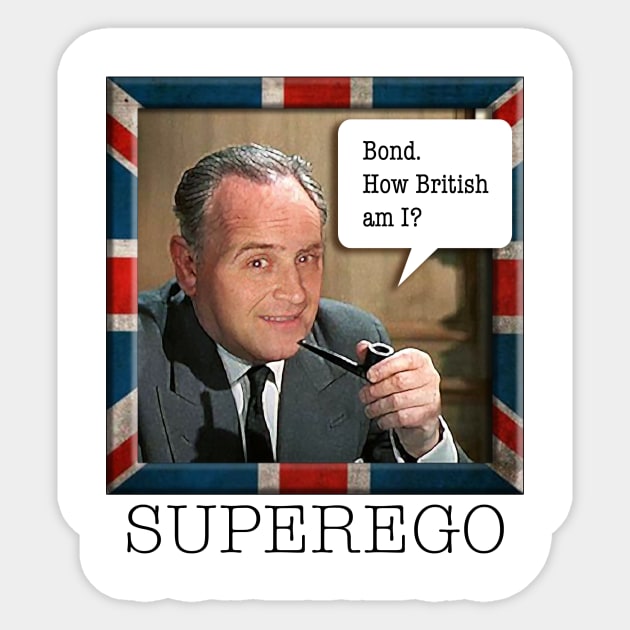 How British Am I Sticker by gosuperego